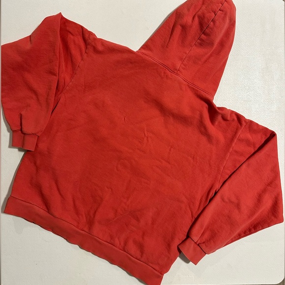 Billie Eilish Happier Than Ever 2022 Tour Hoodie Red/Orange Size Small EUC - Picture 3 of 12